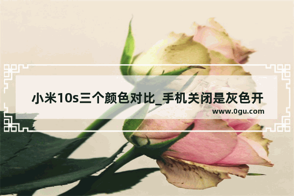 小米10s三个颜色对比_手机关闭是灰色开启是蓝色的吗