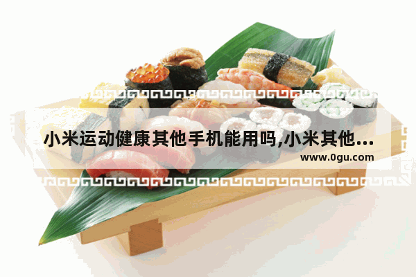 小米运动健康其他手机能用吗,小米其他手机