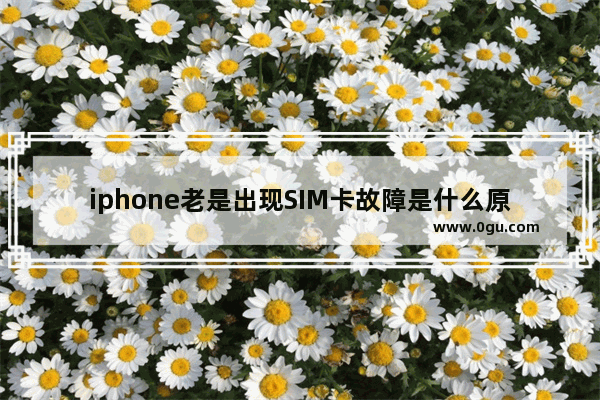 iphone老是出现SIM卡故障是什么原因呢 iphone 手机卡