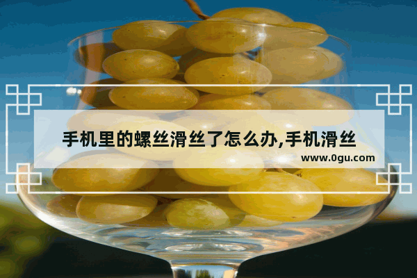 手机里的螺丝滑丝了怎么办,手机滑丝
