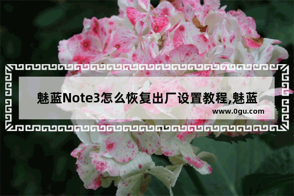 魅蓝Note3怎么恢复出厂设置教程,魅蓝手机3