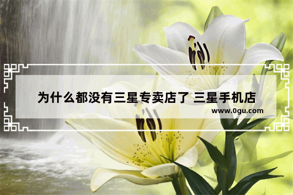 为什么都没有三星专卖店了 三星手机店
