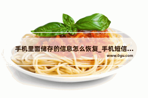 手机里面储存的信息怎么恢复_手机短信恢复怎么弄