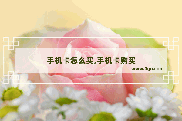 手机卡怎么买,手机卡购买