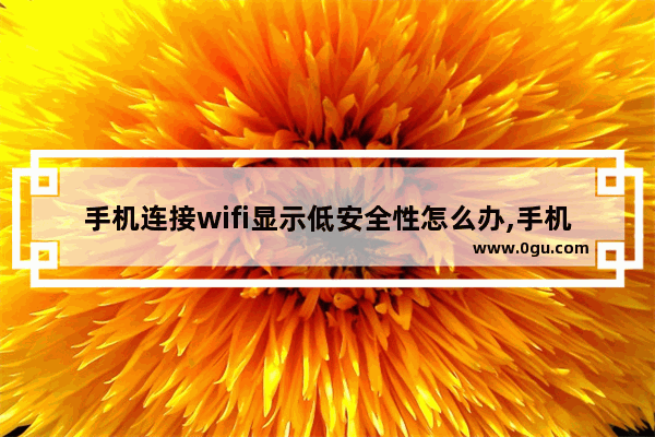 手机连接wifi显示低安全性怎么办,手机wifi破解