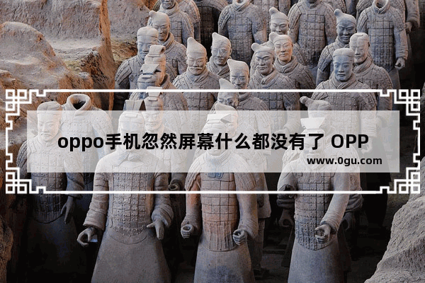 oppo手机忽然屏幕什么都没有了 OPPO手机手机