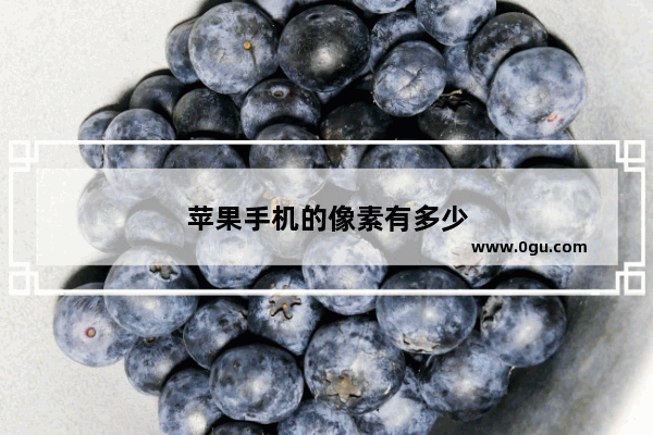 苹果手机的像素有多少