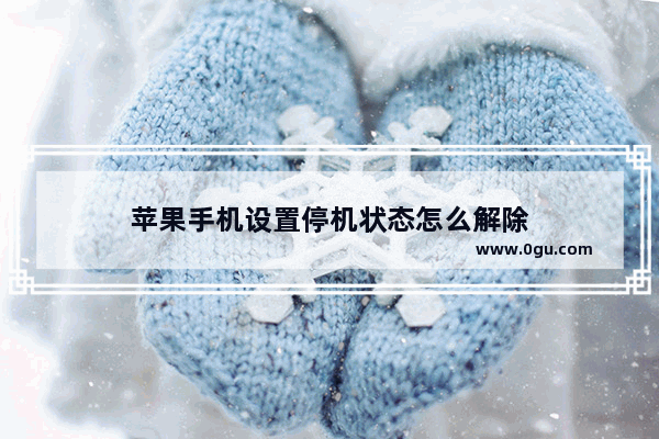 苹果手机设置停机状态怎么解除