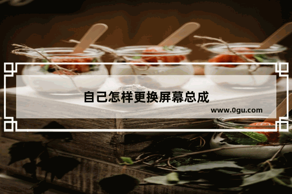 自己怎样更换屏幕总成