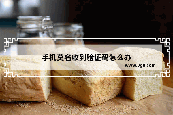手机莫名收到验证码怎么办
