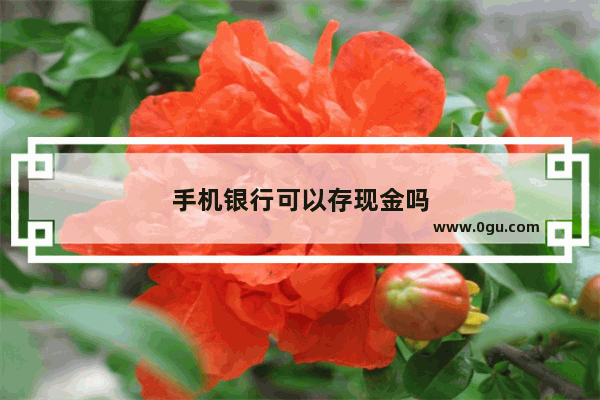 手机银行可以存现金吗