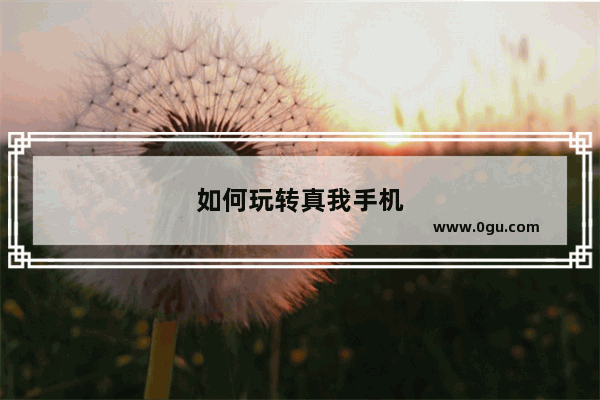 如何玩转真我手机