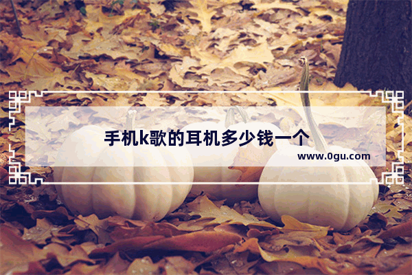 手机k歌的耳机多少钱一个