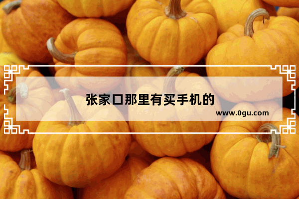 张家口那里有买手机的