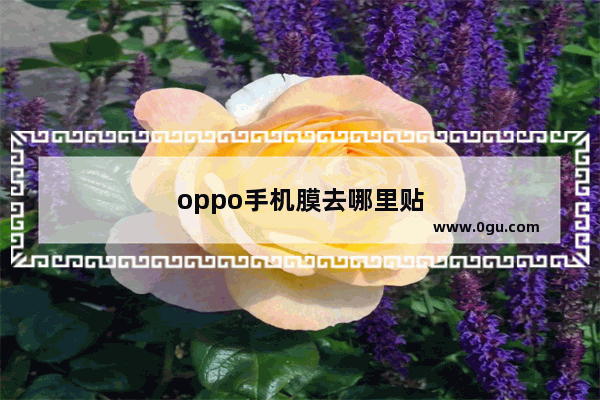 oppo手机膜去哪里贴