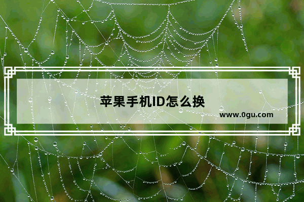 苹果手机ID怎么换