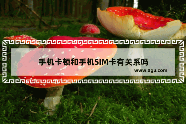 手机卡顿和手机SIM卡有关系吗