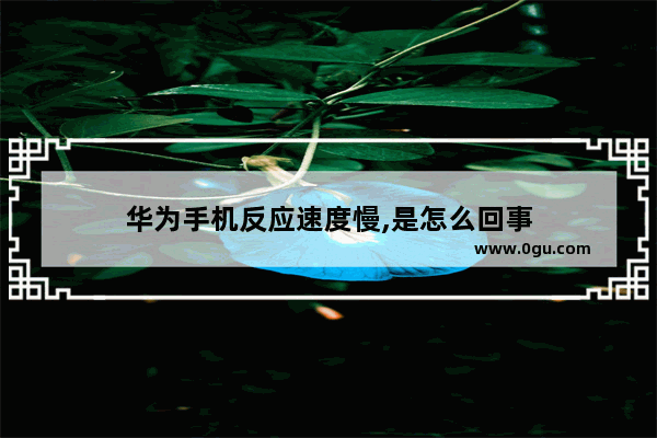 华为手机反应速度慢,是怎么回事