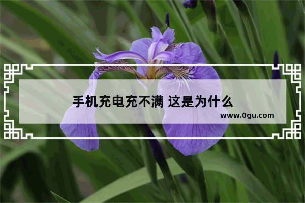 手机充电充不满 这是为什么