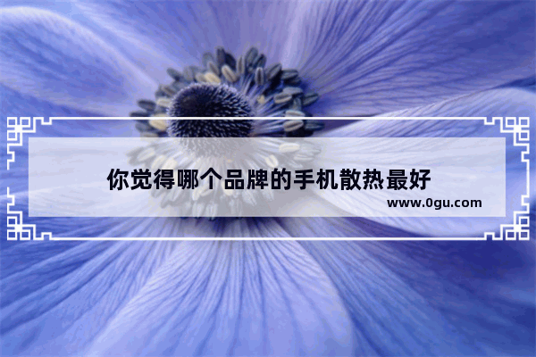 你觉得哪个品牌的手机散热最好