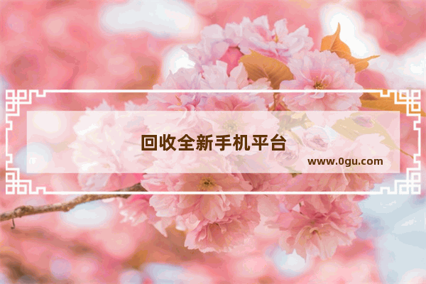 回收全新手机平台