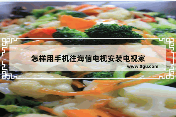 怎样用手机往海信电视安装电视家