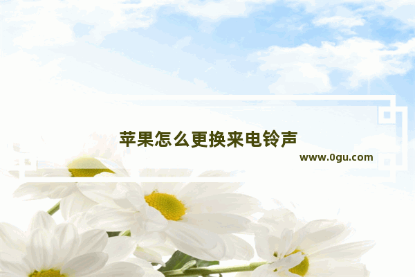 苹果怎么更换来电铃声