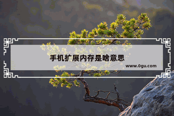 手机扩展内存是啥意思