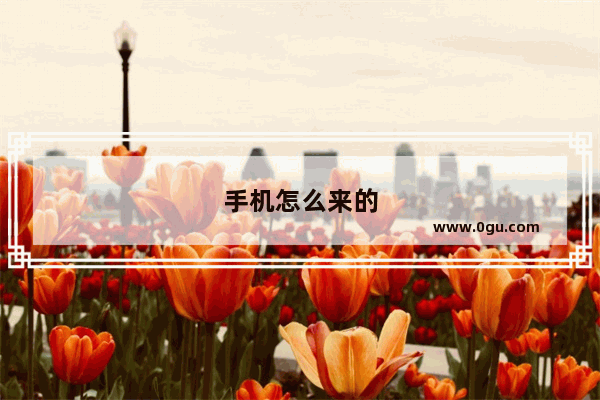 手机怎么来的
