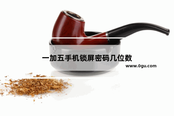 一加五手机锁屏密码几位数