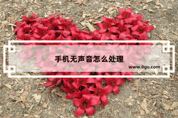 手机无声音怎么处理