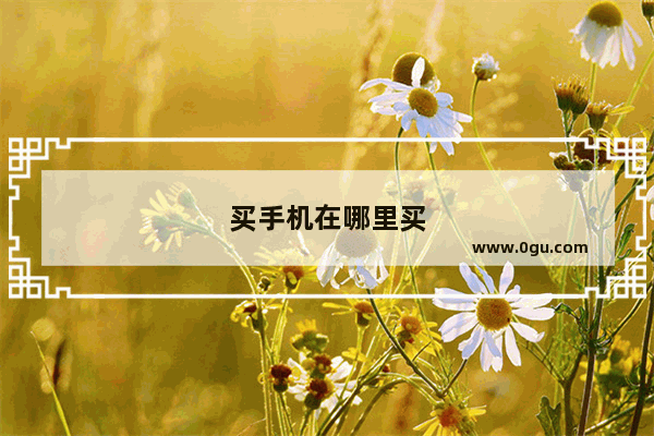 买手机在哪里买