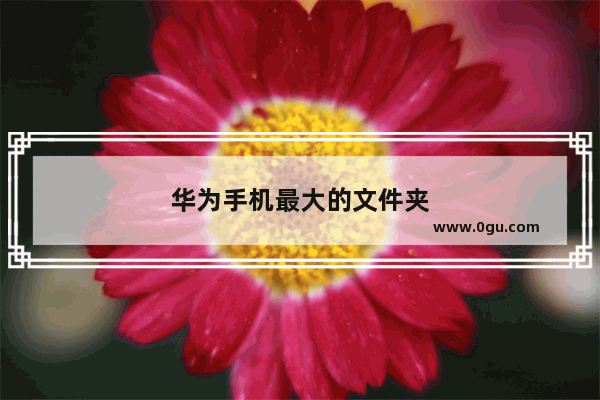 华为手机最大的文件夹