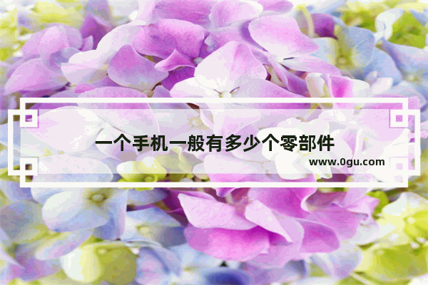一个手机一般有多少个零部件