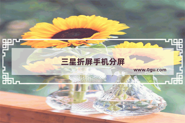 三星折屏手机分屏