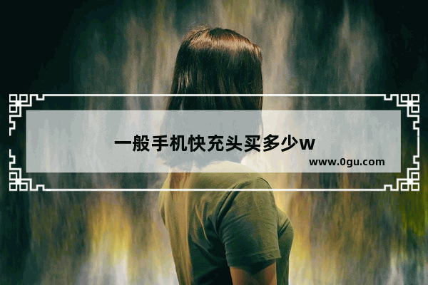 一般手机快充头买多少w