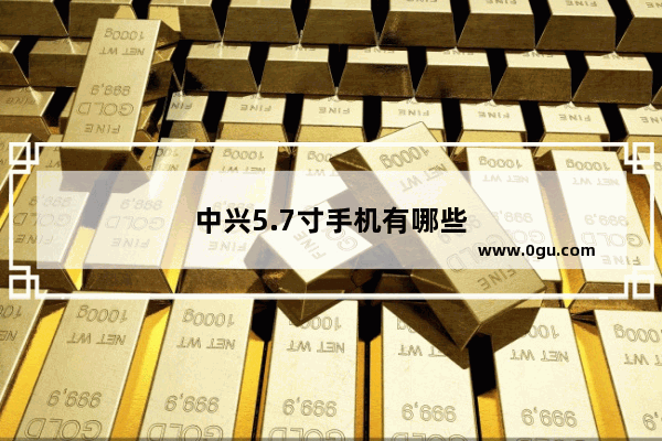 中兴5.7寸手机有哪些