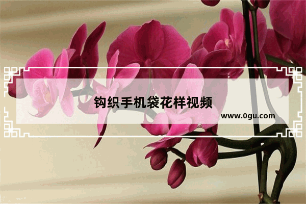 钩织手机袋花样视频