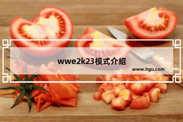 wwe2k23模式介绍