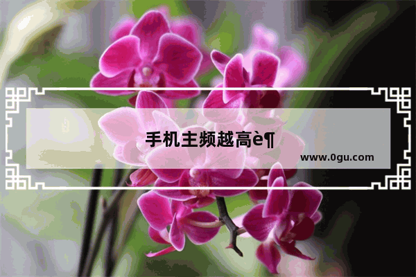 手机主频越高越好吗