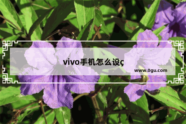 vivo手机怎么设置健康管理