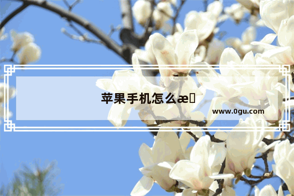 苹果手机怎么投屏到电视上