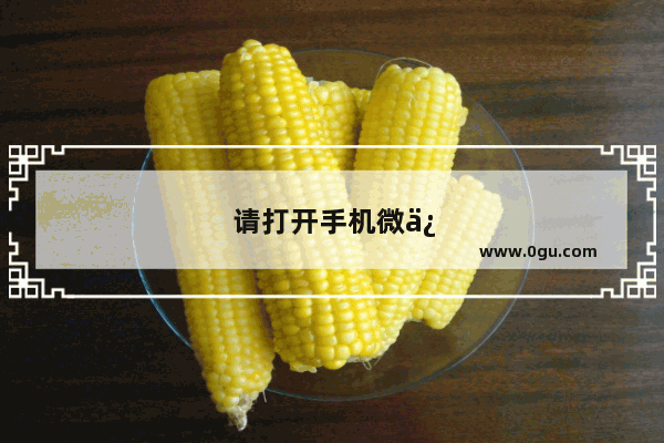 请打开手机微信,并连接到同一网络