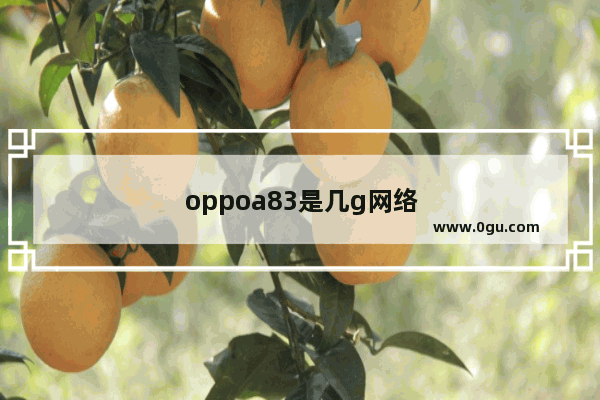 oppoa83是几g网络手机