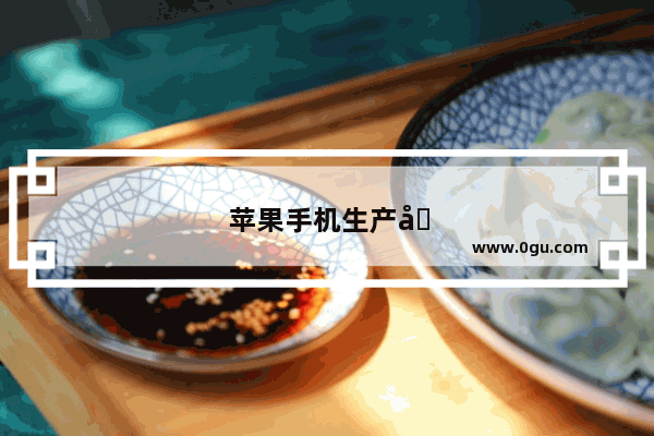 苹果手机生产地