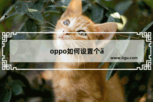 oppo如何设置个人来电铃声
