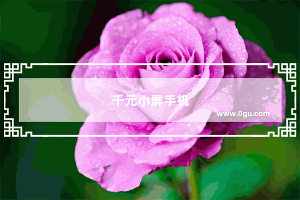 千元小屏手机