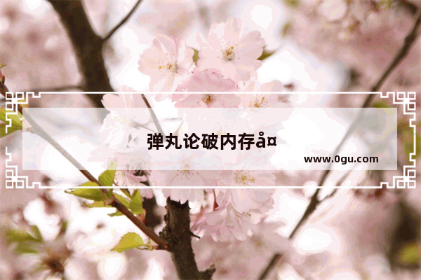 弹丸论破内存多大