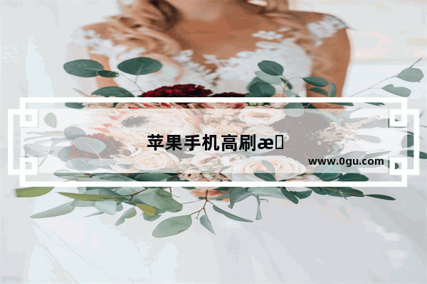 苹果手机高刷有哪几款