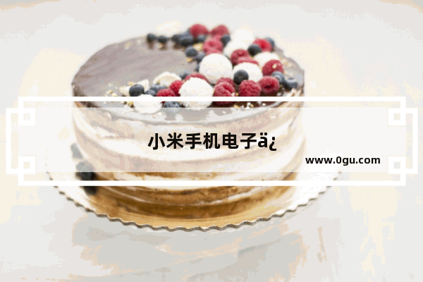 小米手机电子保修